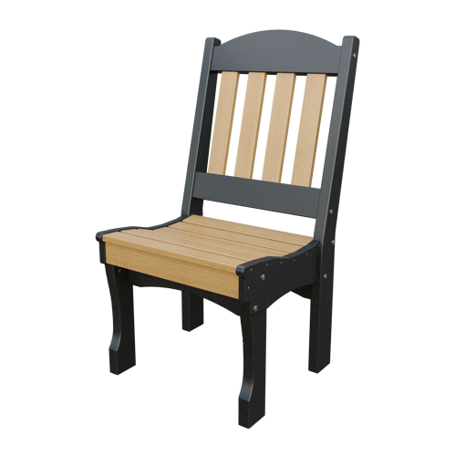 Patiova Recycled Plastic English Garden Dining Side Chair - LEAD TIME TO SHIP 4 WEEKS