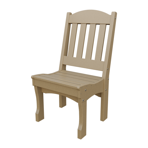 Patiova Recycled Plastic English Garden Dining Side Chair - LEAD TIME TO SHIP 6 WEEKS OR LESS