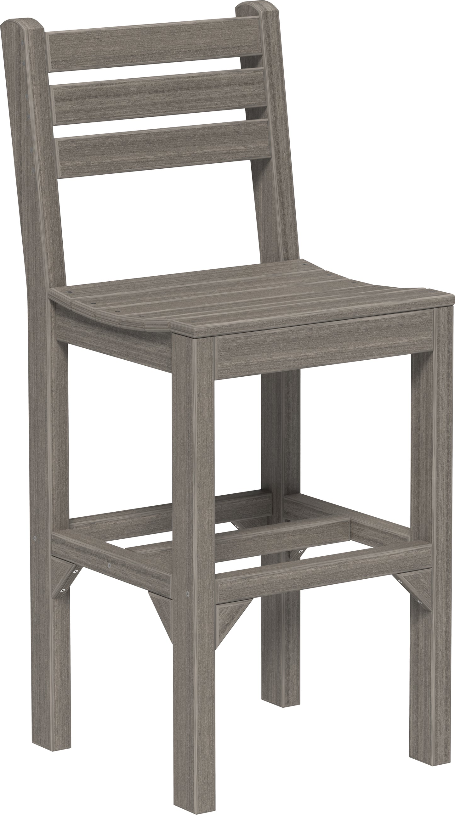 LuxCraft Recycled Plastic Island Side Chair (BAR HEIGHT)  - LEAD TIME TO SHIP 3 TO 4 WEEKS