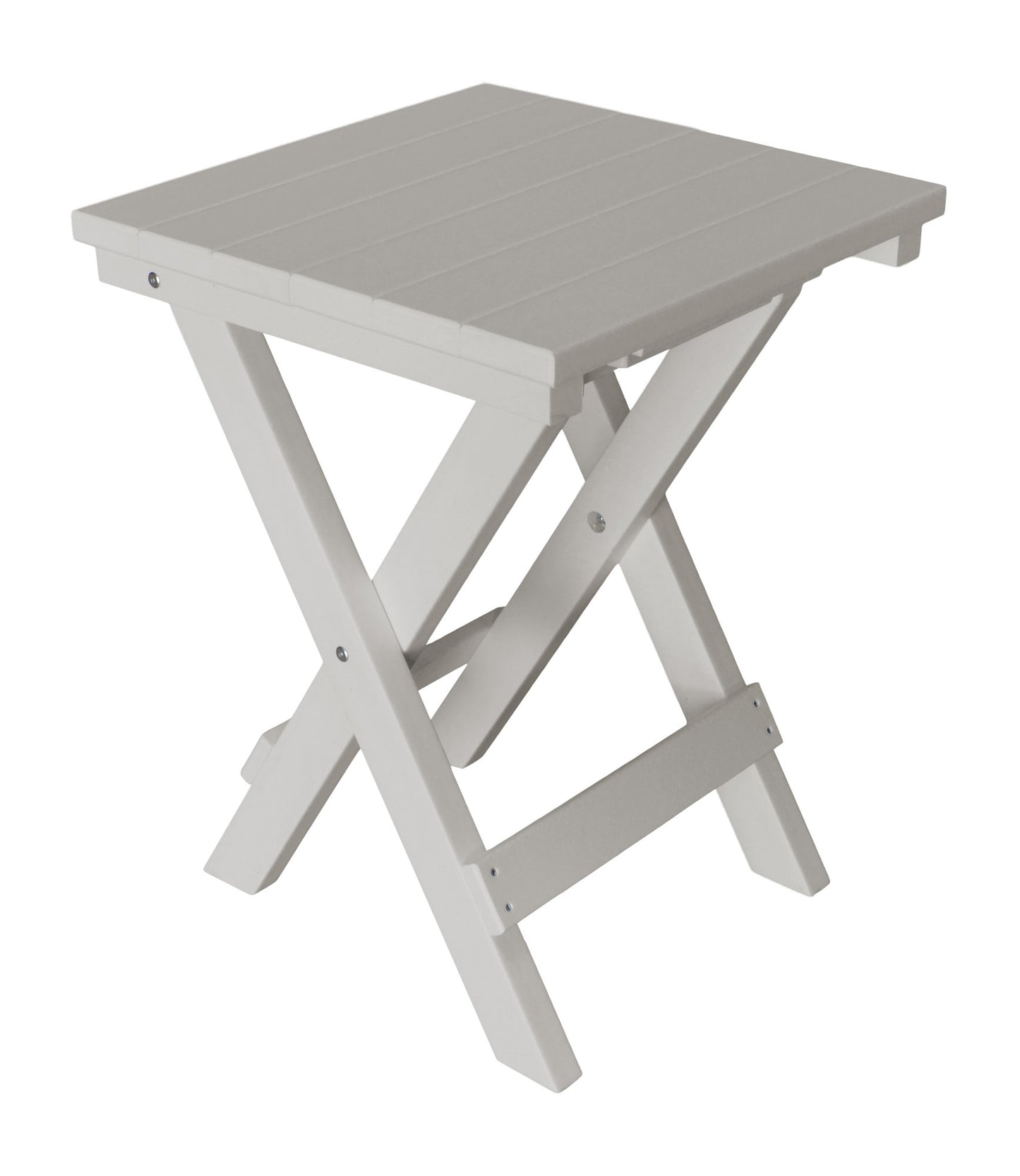 A&L Furniture Co. Recycled Plastic Square Folding Bistro Table - LEAD TIME TO SHIP 10 BUSINESS DAYS