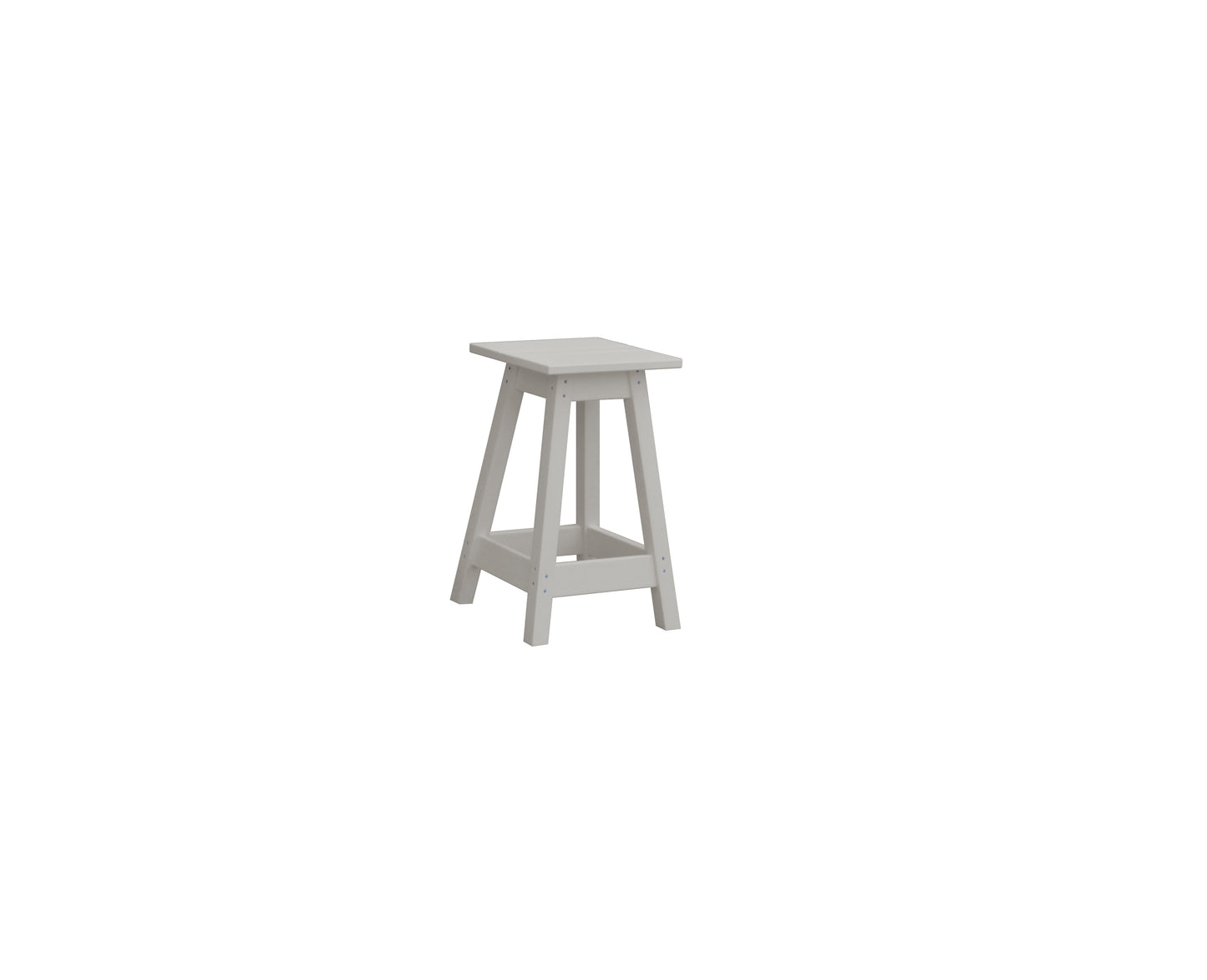 A&L Furniture Co. Recycled Plastic Square Bistro Stool - LEAD TIME TO SHIP 10 BUSINESS DAYS