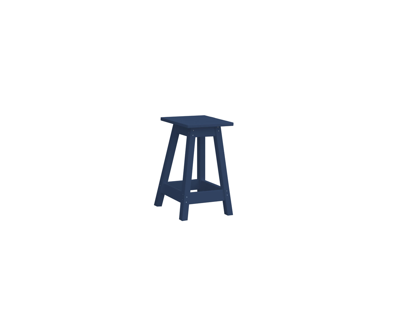 A&L Furniture Co. Recycled Plastic Square Bistro Stool - LEAD TIME TO SHIP 10 BUSINESS DAYS