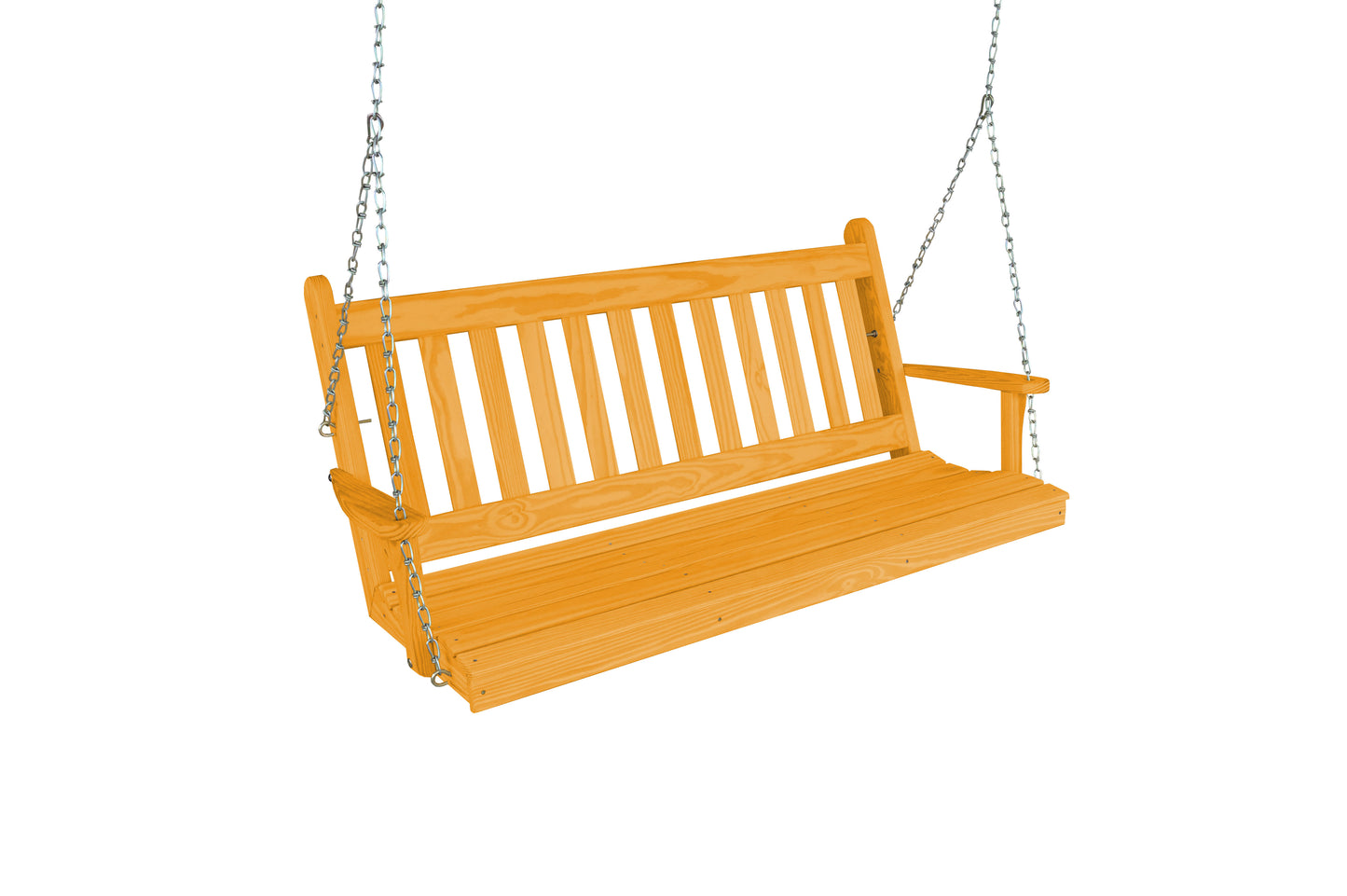 A&L Furniture Co. Yellow Pine 5' Traditional English Swing - LEAD TIME TO SHIP 10 BUSINESS DAYS