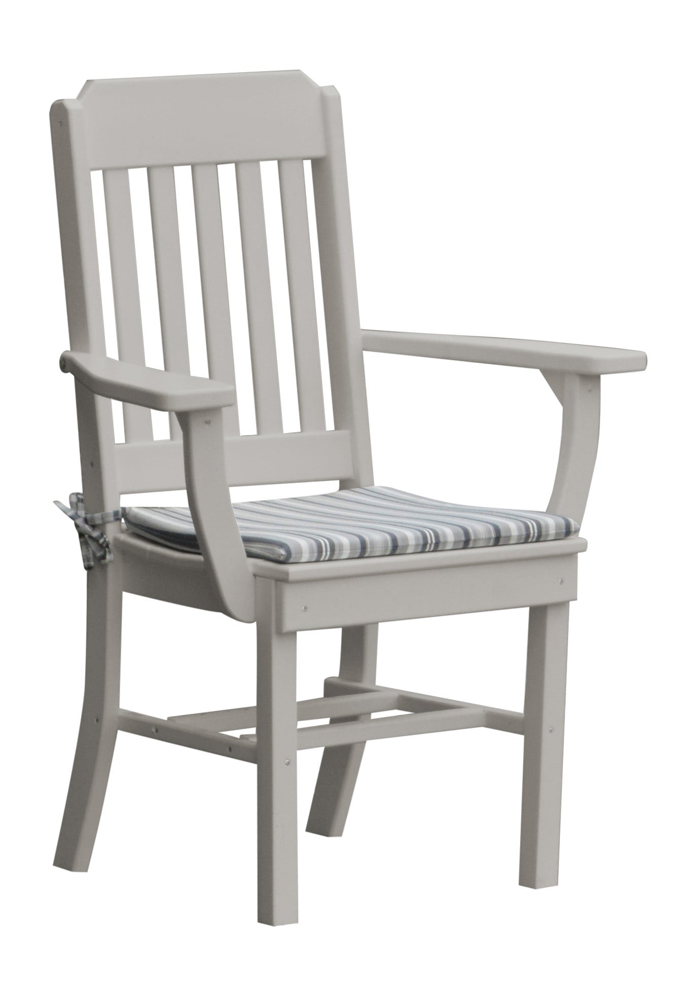 A&L Furniture Company Recycled Plastic Traditional Dining Chair w/ Arms - LEAD TIME TO SHIP 10 BUSINESS DAYS