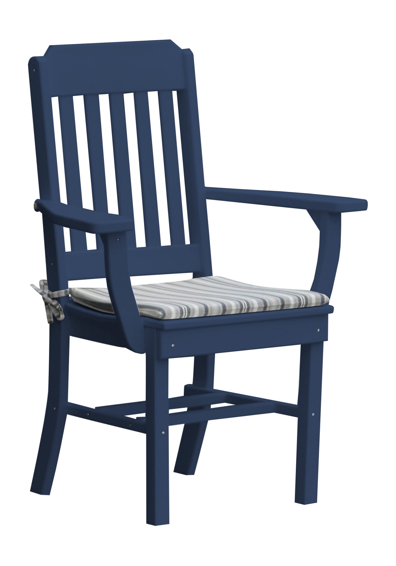 A&L Furniture Company Recycled Plastic Traditional Dining Chair w/ Arms - LEAD TIME TO SHIP 10 BUSINESS DAYS