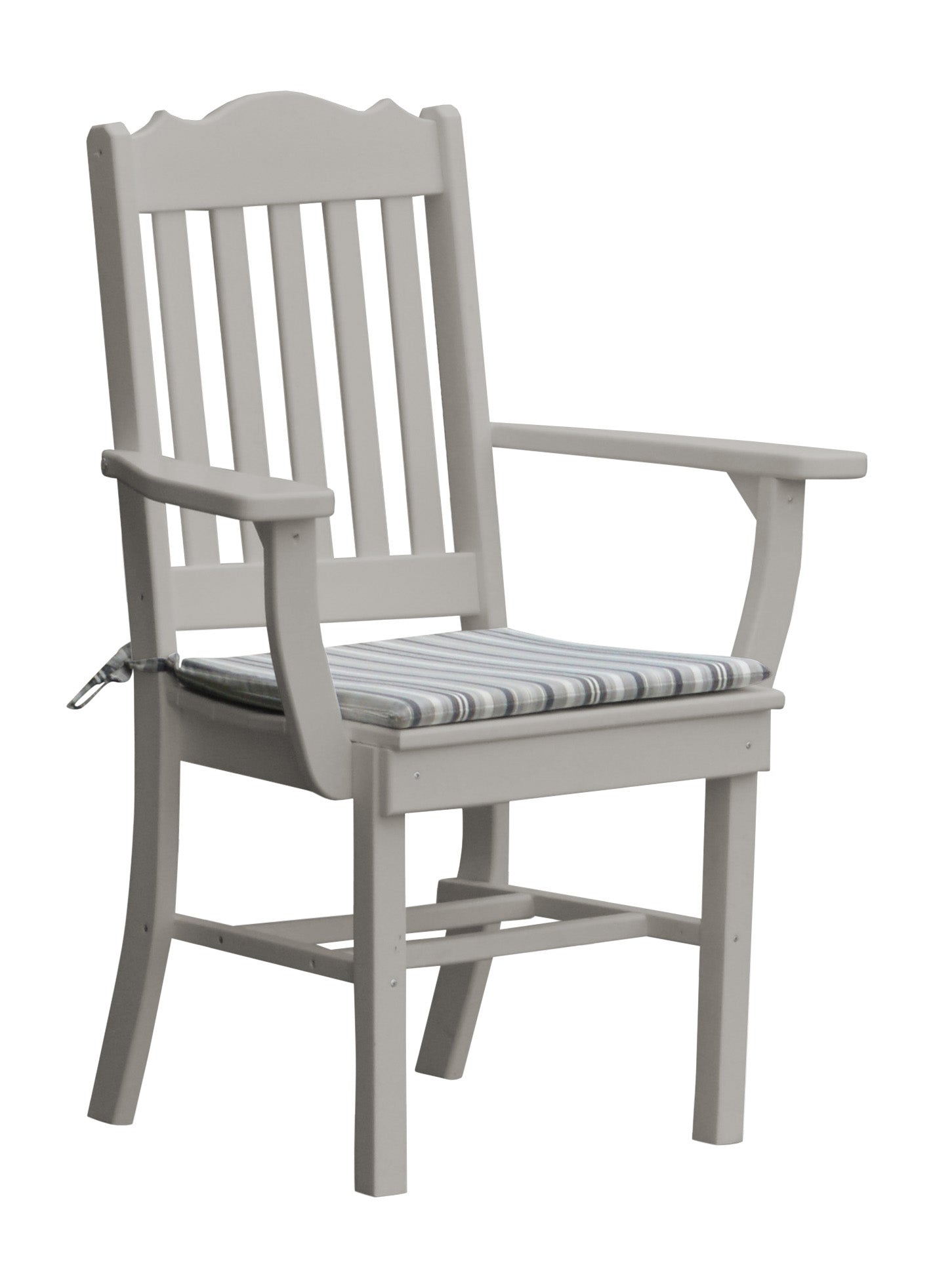 A&L Furniture Company Recycled Plastic Royal Dining Chair w/ Arms - LEAD TIME TO SHIP 10 BUSINESS DAYS