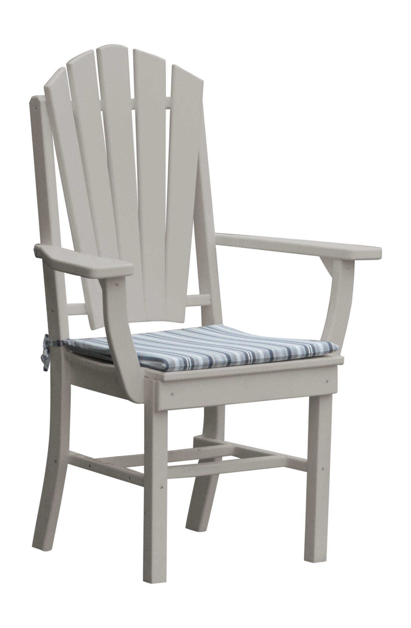 A&L Furniture Company Recycled Plastic Adirondack Dining Chair w/Arms - LEAD TIME TO SHIP 10 BUSINESS DAYS