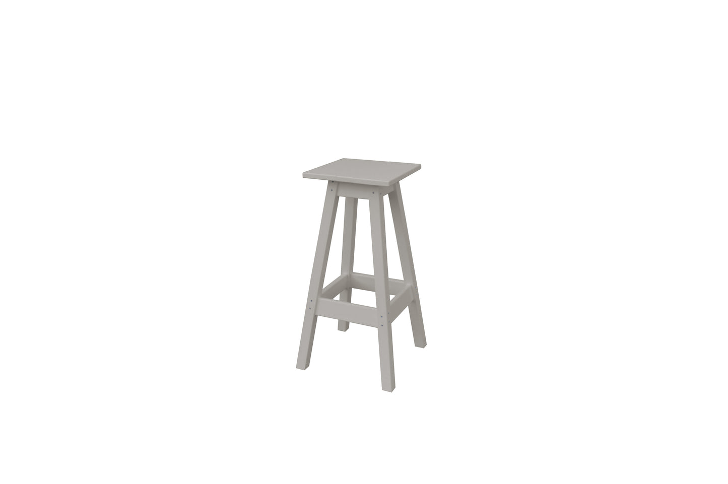 A&L Furniture Co. Recycled Plastic Square Bar Stool - LEAD TIME TO SHIP 10 BUSINESS DAYS