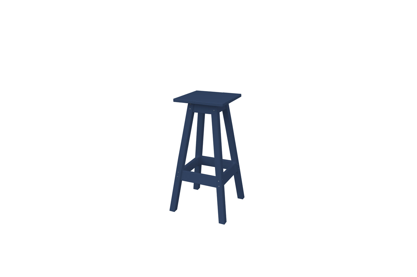 A&L Furniture Co. Recycled Plastic Square Bar Stool - LEAD TIME TO SHIP 10 BUSINESS DAYS