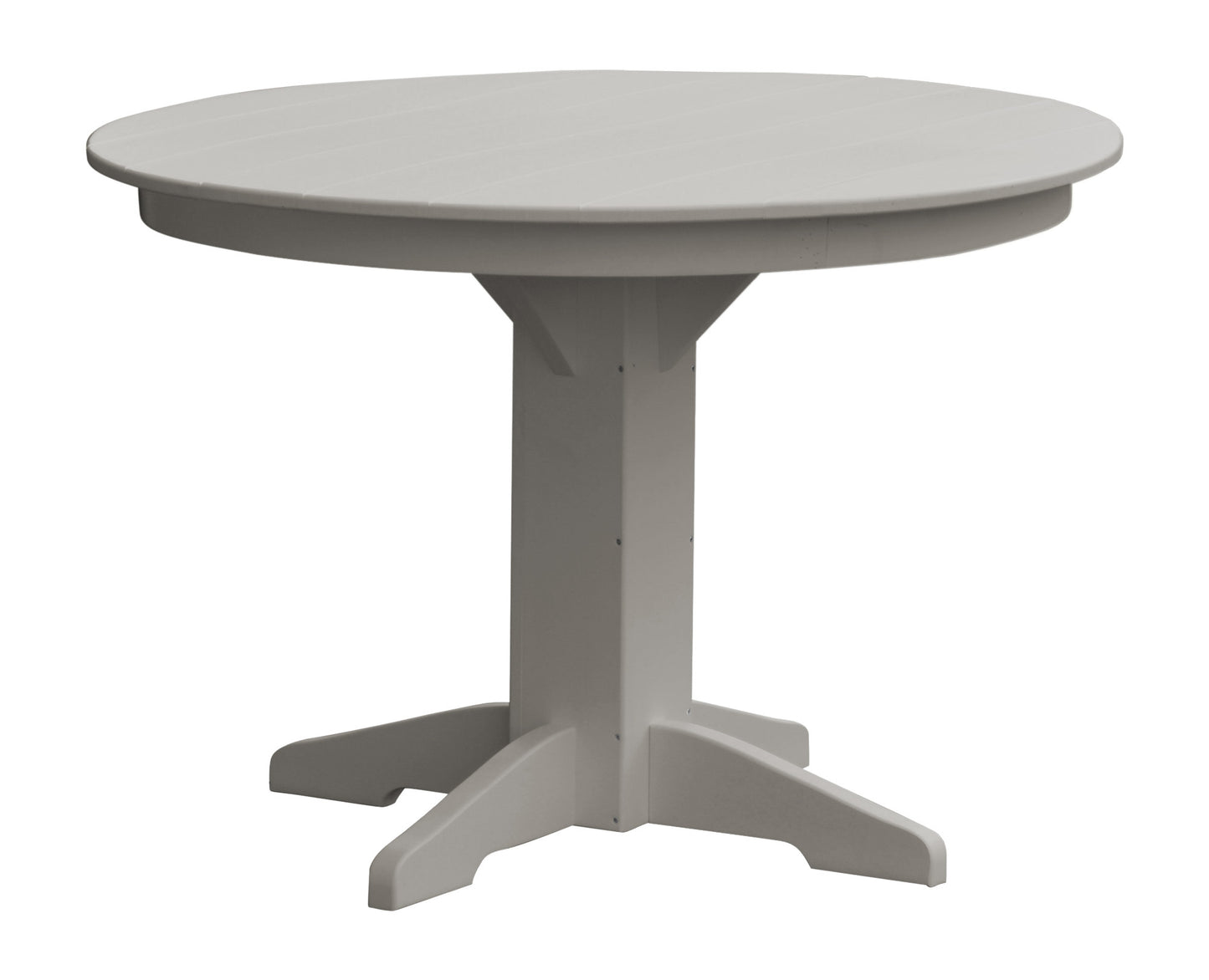 A&L Furniture Recycled Plastic 44" Round Dining Table - LEAD TIME TO SHIP 10 BUSINESS DAYS