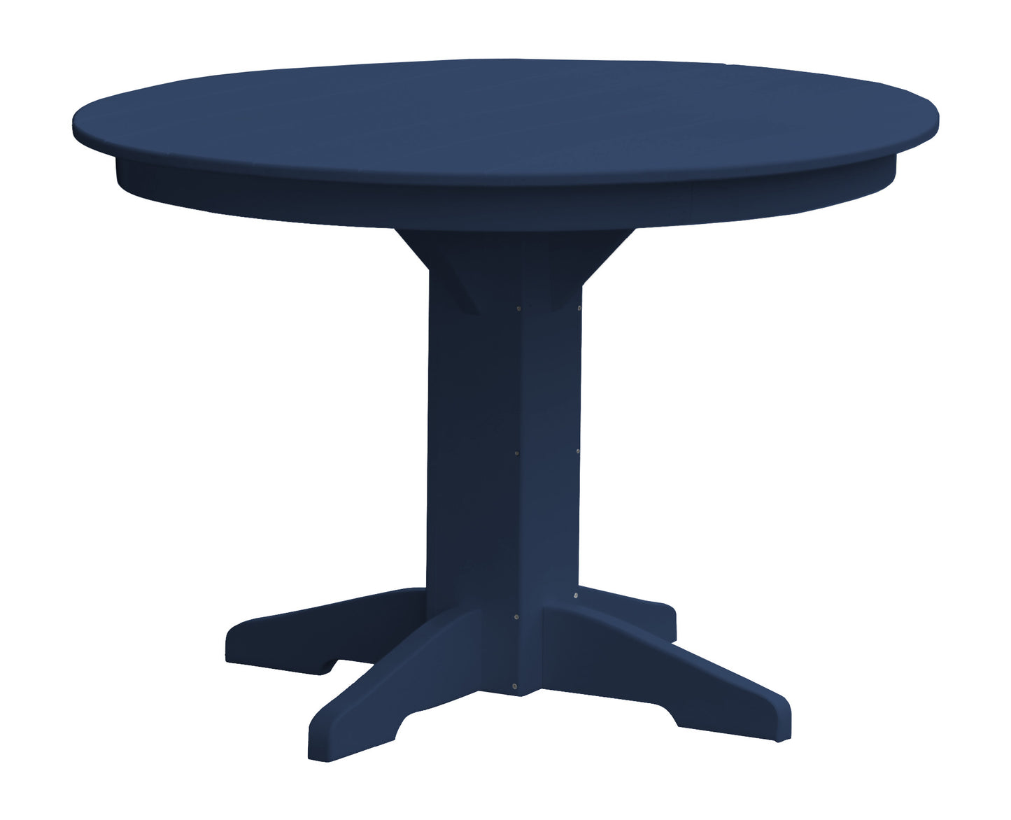 A&L Furniture Recycled Plastic 44" Round Dining Table - LEAD TIME TO SHIP 10 BUSINESS DAYS