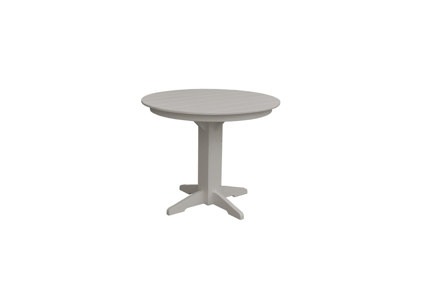 A&L Furniture Co. Recycled Plastic 44" Round Table Table (Counter Height) - LEAD TIME TO SHIP 10 BUSINESS DAYS