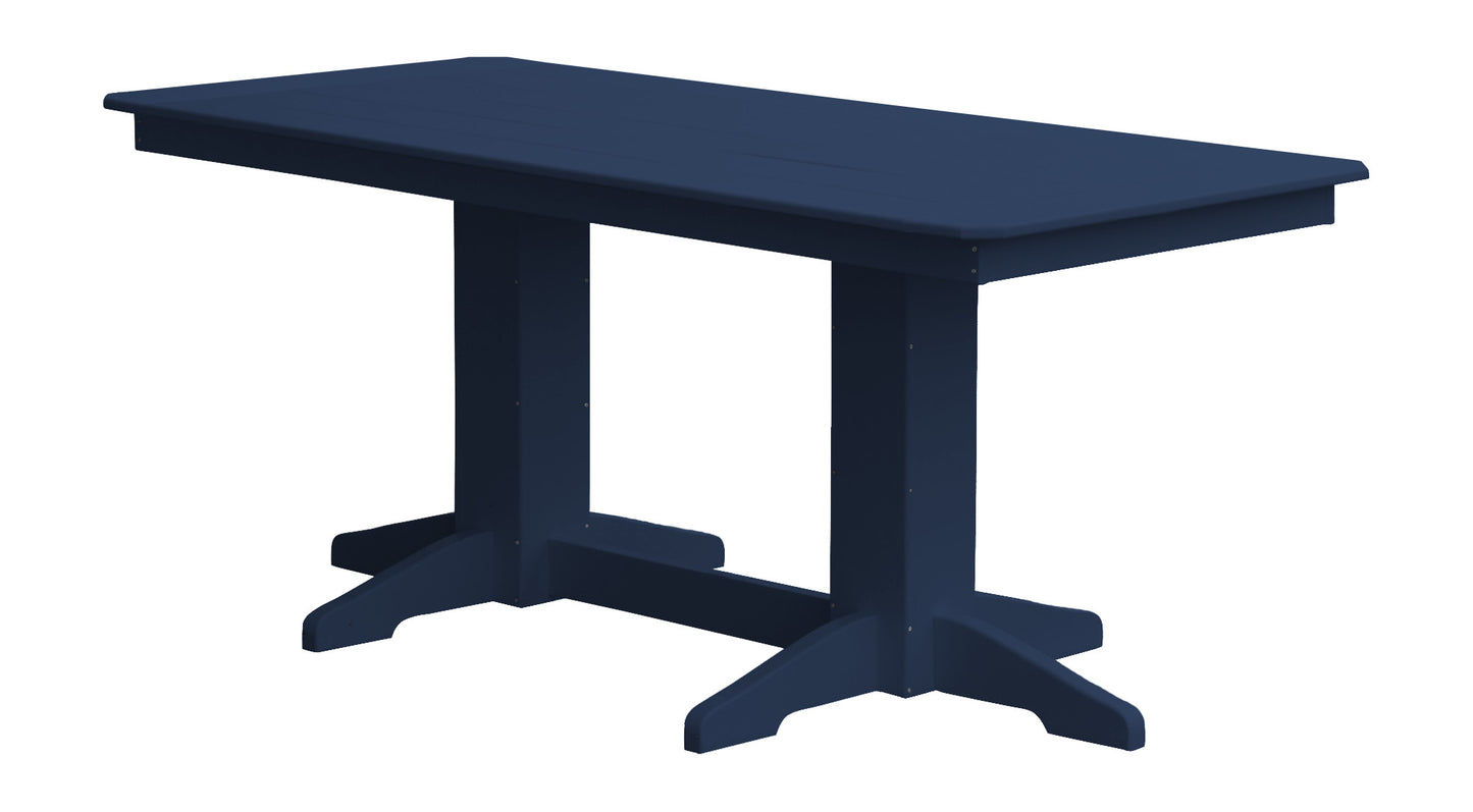 A&L Furniture Company Recycled Plastic 6'Dining Table - LEAD TIME TO SHIP 10 BUSINESS DAYS