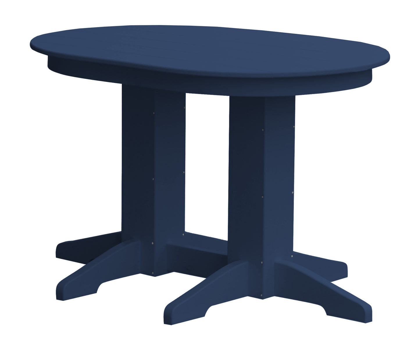 A&L Furniture Company Recycled Plastic 4'Oval Dining Table - LEAD TIME TO SHIP 10 BUSINESS DAYS