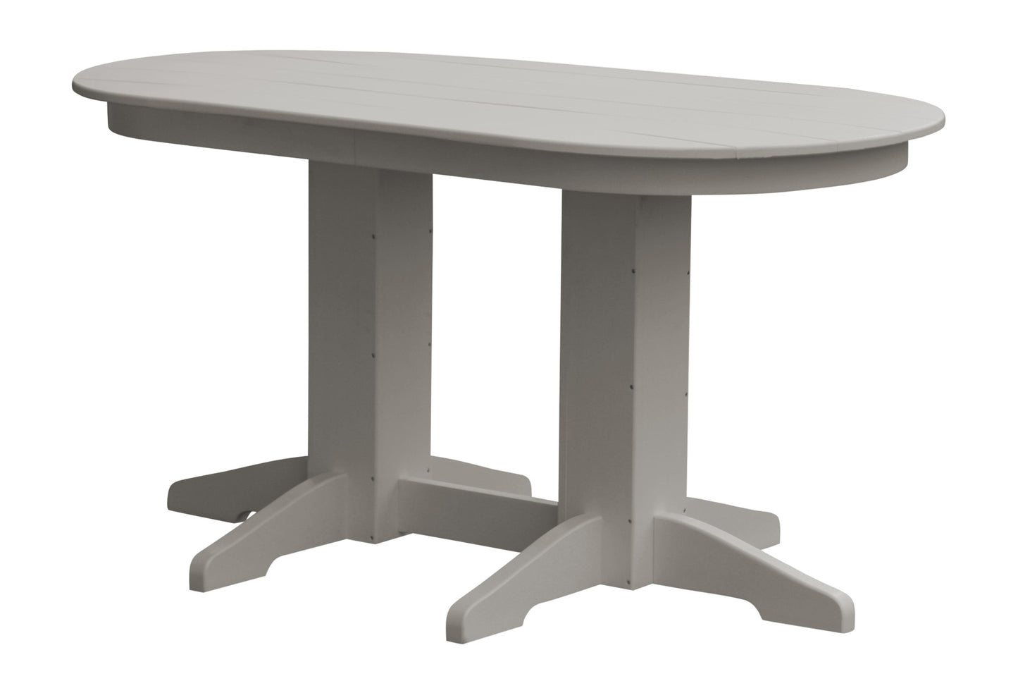 A&L Furniture Company Recycled Plastic 5' Oval Dining Table - LEAD TIME TO SHIP 10 BUSINESS DAYS