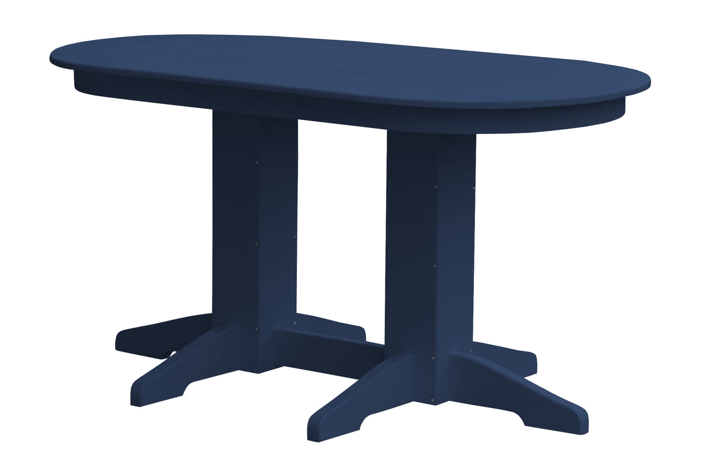 A&L Furniture Company Recycled Plastic 5' Oval Dining Table - LEAD TIME TO SHIP 10 BUSINESS DAYS