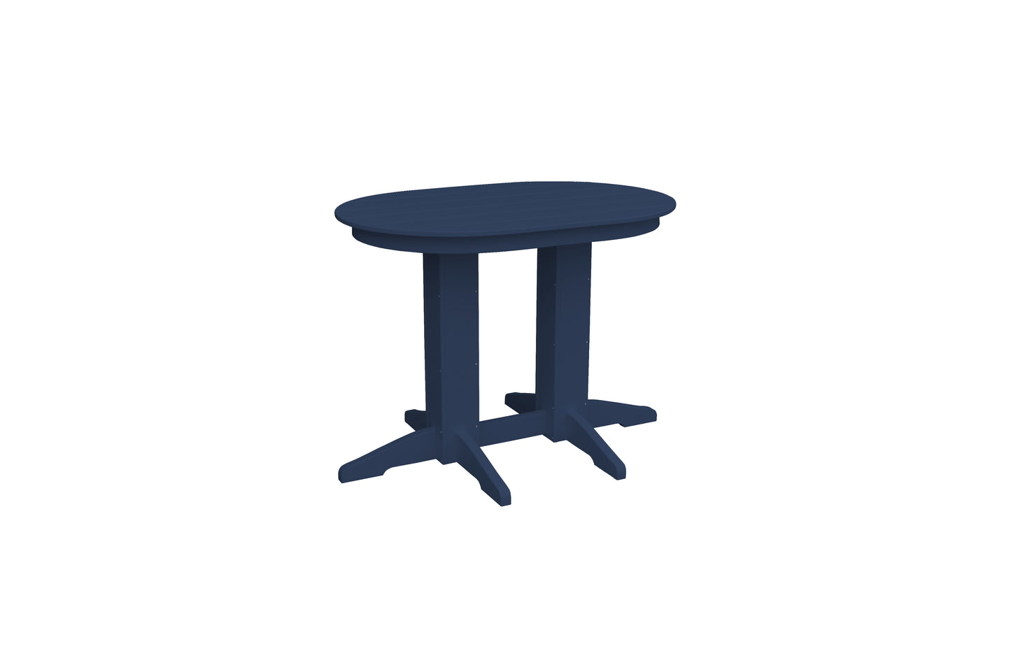 A&L Furniture Co. Recycled Plastic 4'Oval Table (Counter Height) - LEAD TIME TO SHIP 10 BUSINESS DAYS