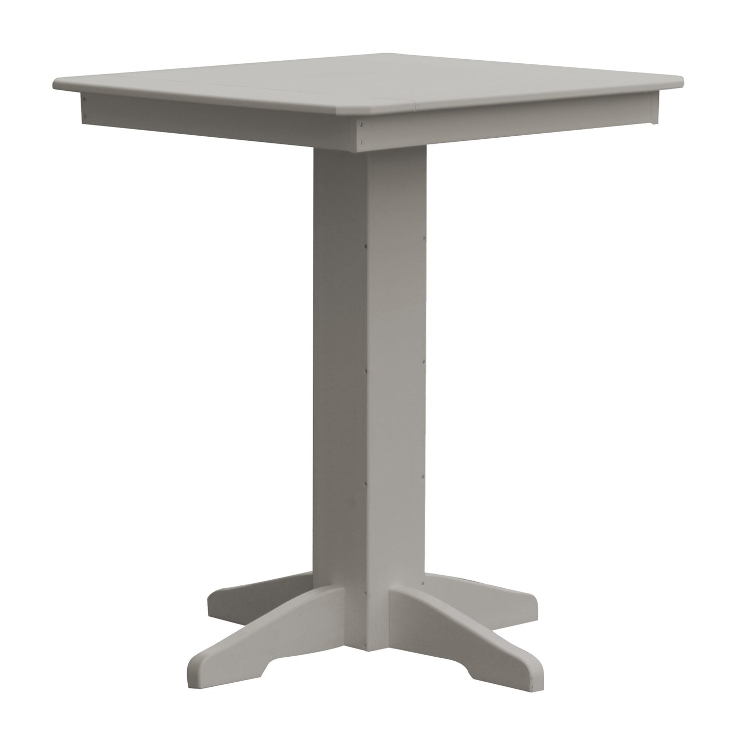 A&L Furniture Recycled Plastic 33" Square Bar Table - LEAD TIME TO SHIP 10 BUSINESS DAYS