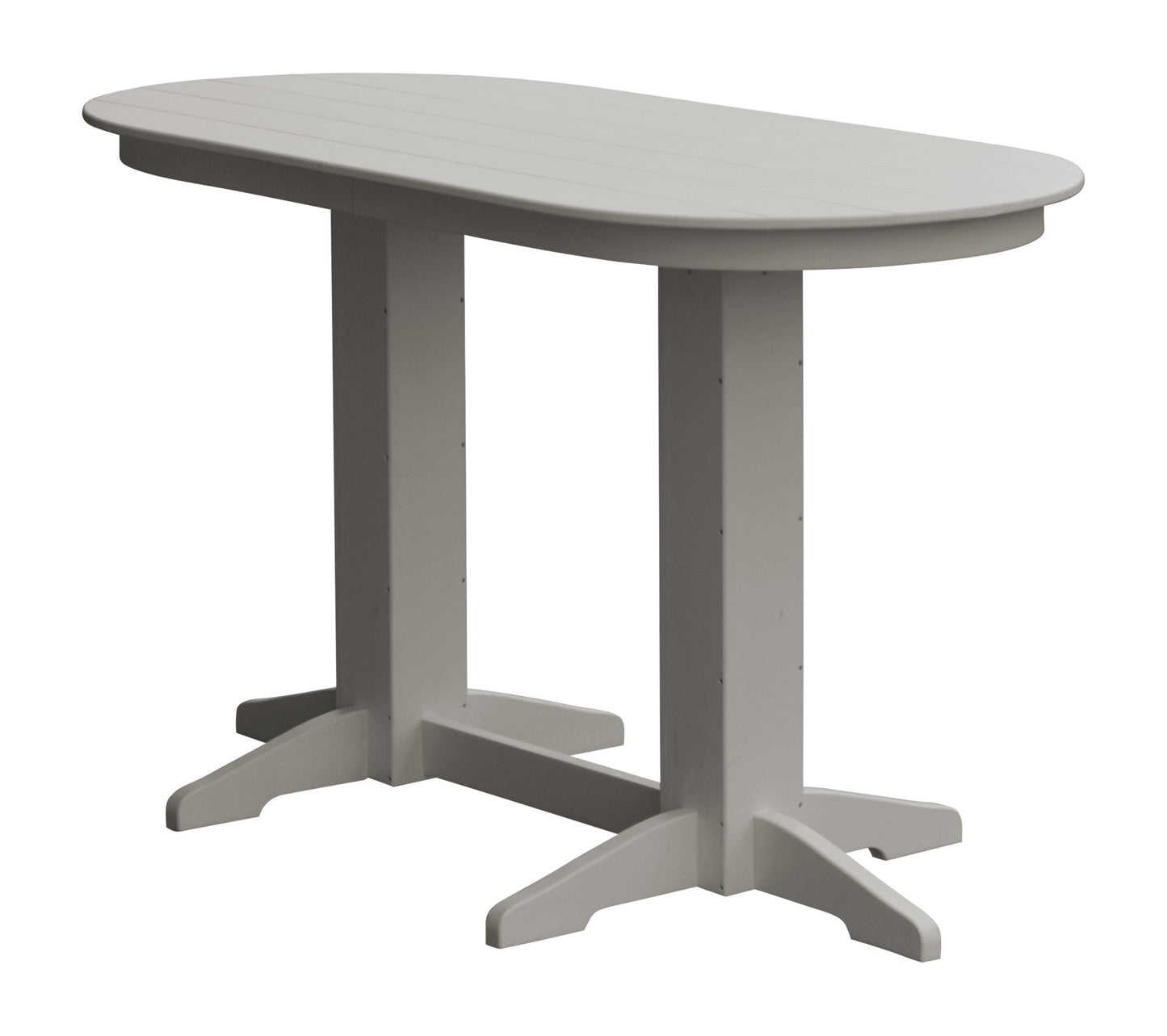 A&L Furniture Recycled Plastic 6' Oval Bar Table - LEAD TIME TO SHIP 10 BUSINESS DAYS