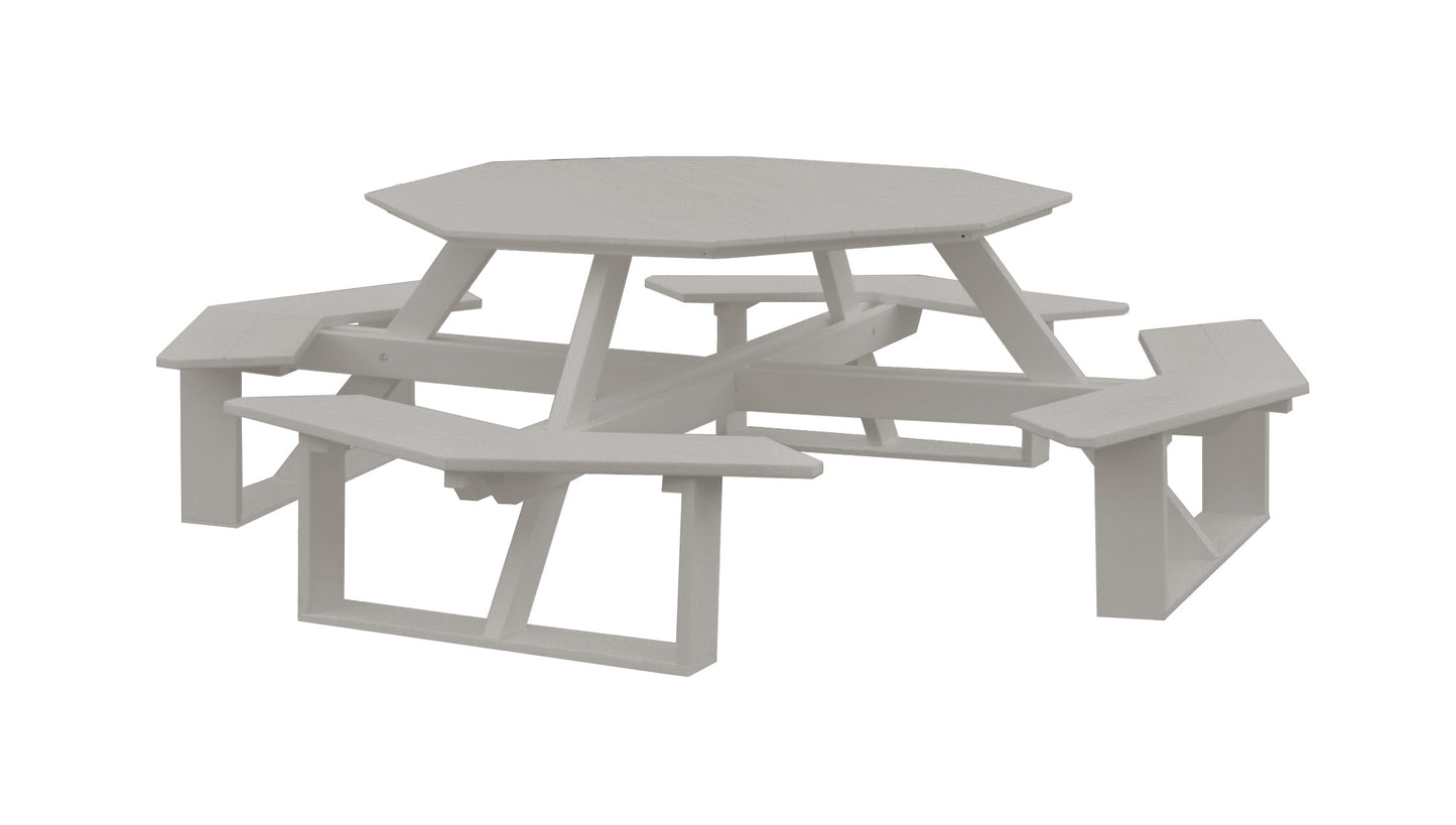 A&L FURNITURE CO.  Recycled Plastic 54" Octagon Walk-In Picnic Table  - LEAD TIME TO SHIP 10 BUSINESS DAYS