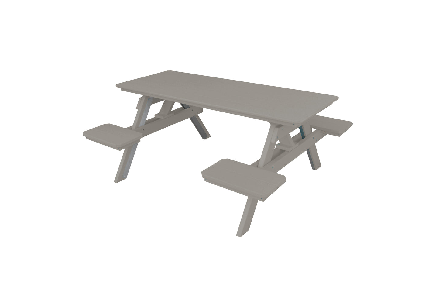 A&L Furniture Co. Recycled Plastic ADA Compliant 6' Picnic Table  - LEAD TIME TO SHIP 10 BUSINESS DAYS