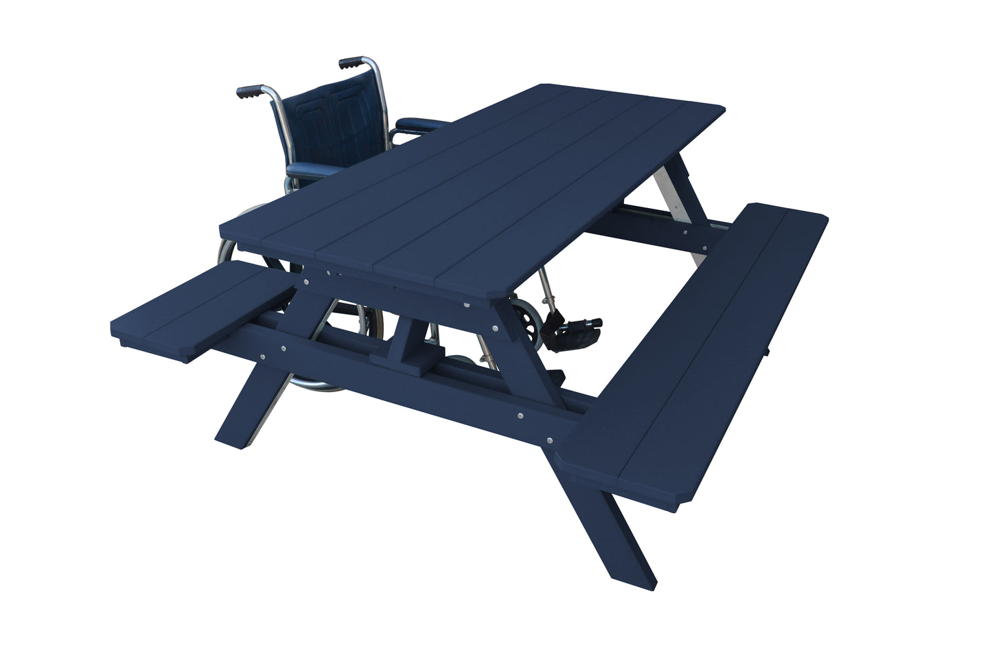 A&L Furniture Co. Recycled Plastic ADA Compliant 6' Picnic Table  - LEAD TIME TO SHIP 10 BUSINESS DAYS