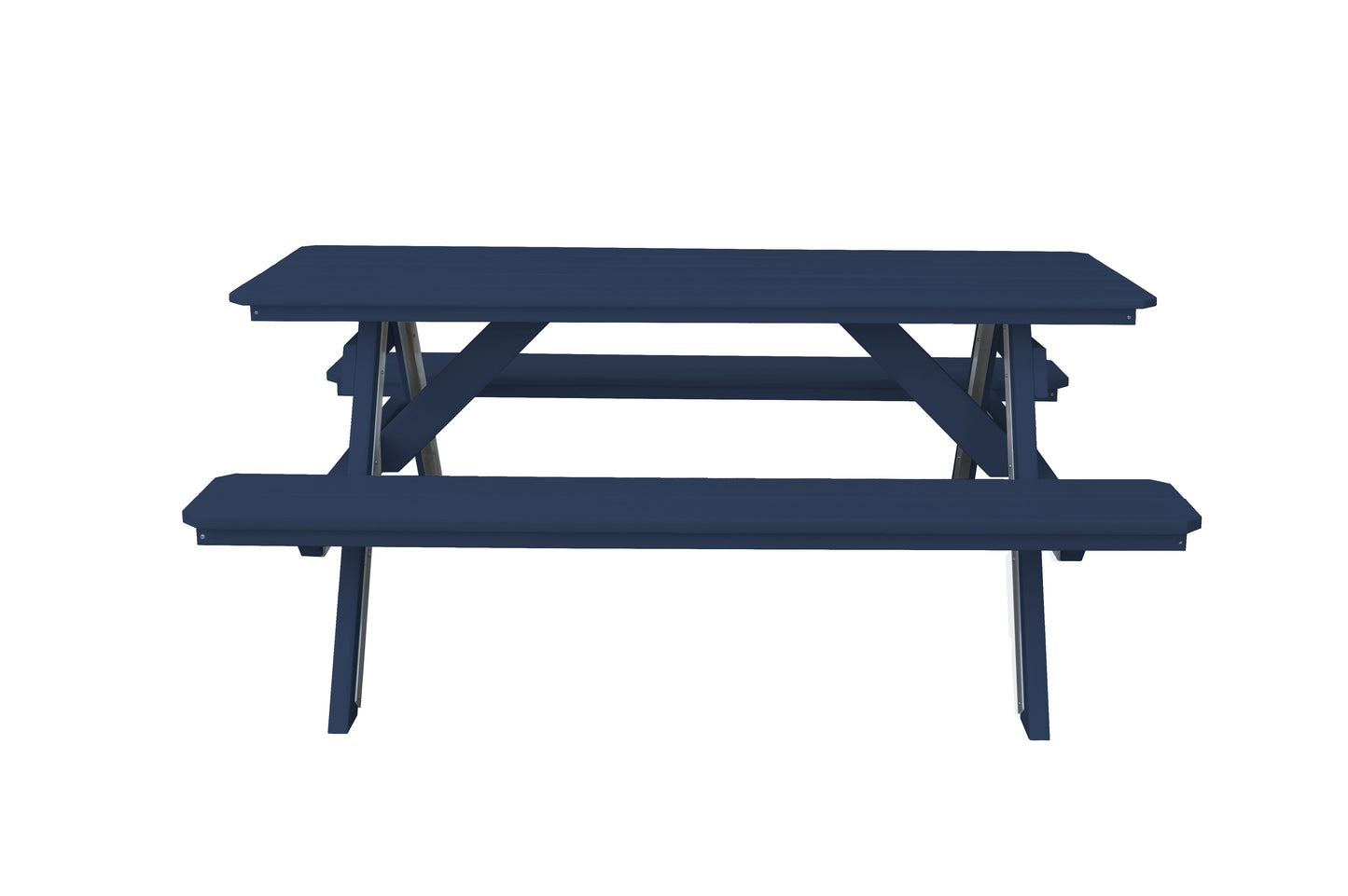 A&L Furniture Co. Recycled Plastic 6' Picnic Table  - LEAD TIME TO SHIP 10 BUSINESS DAYS