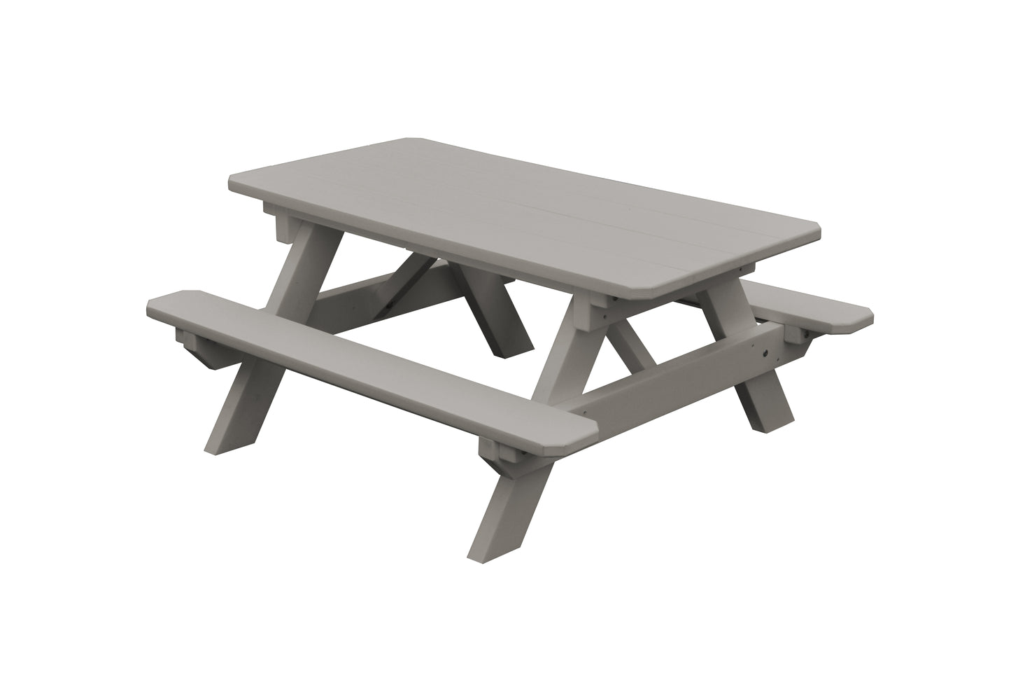 A&L Furniture Co. Recycled Plastic Kids Picnic Table - Specify for FREE 2" Umbrella Hole  - LEAD TIME TO SHIP 10 BUSINESS DAYS