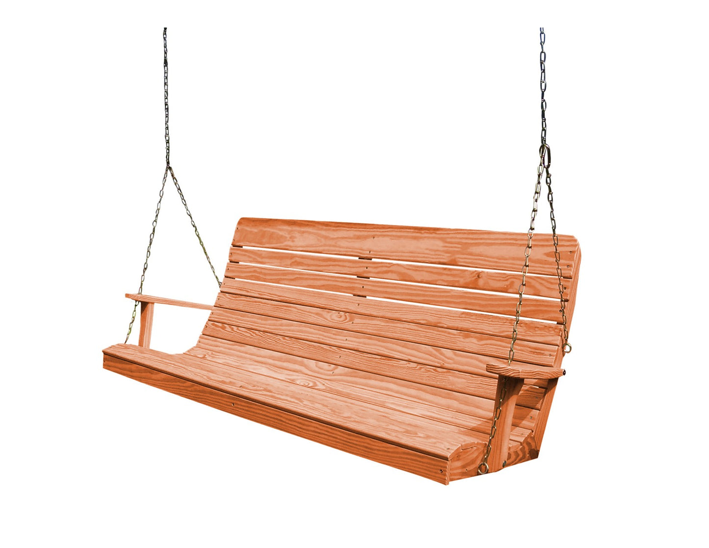 A&L FURNITURE CO. Pressure Treated 5' Highback Swing - LEAD TIME TO SHIP 10 BUSINESS DAYS