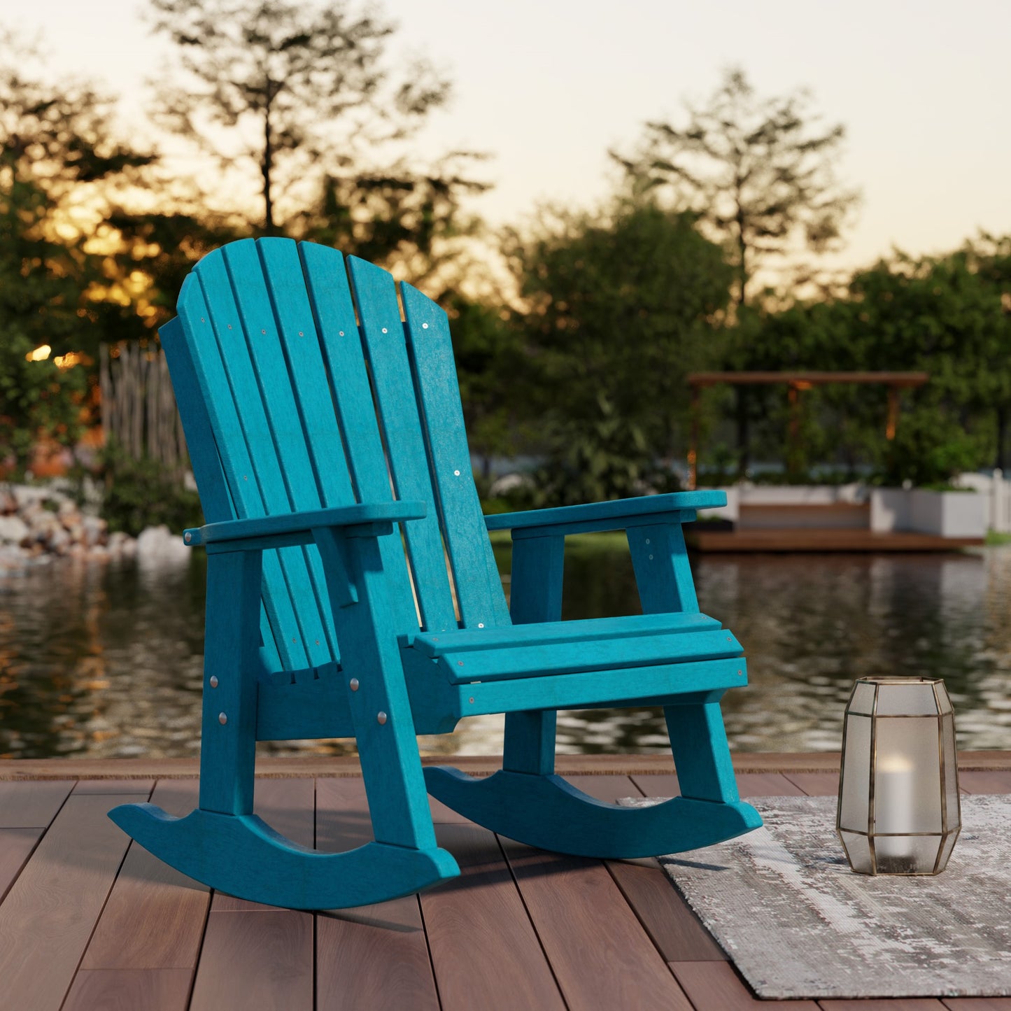 Wildridge Heritage Adirondack Rocking Chair (QUICK SHIP) - SHIPS WITHIN 3 TO 4 BUSINESS DAYS