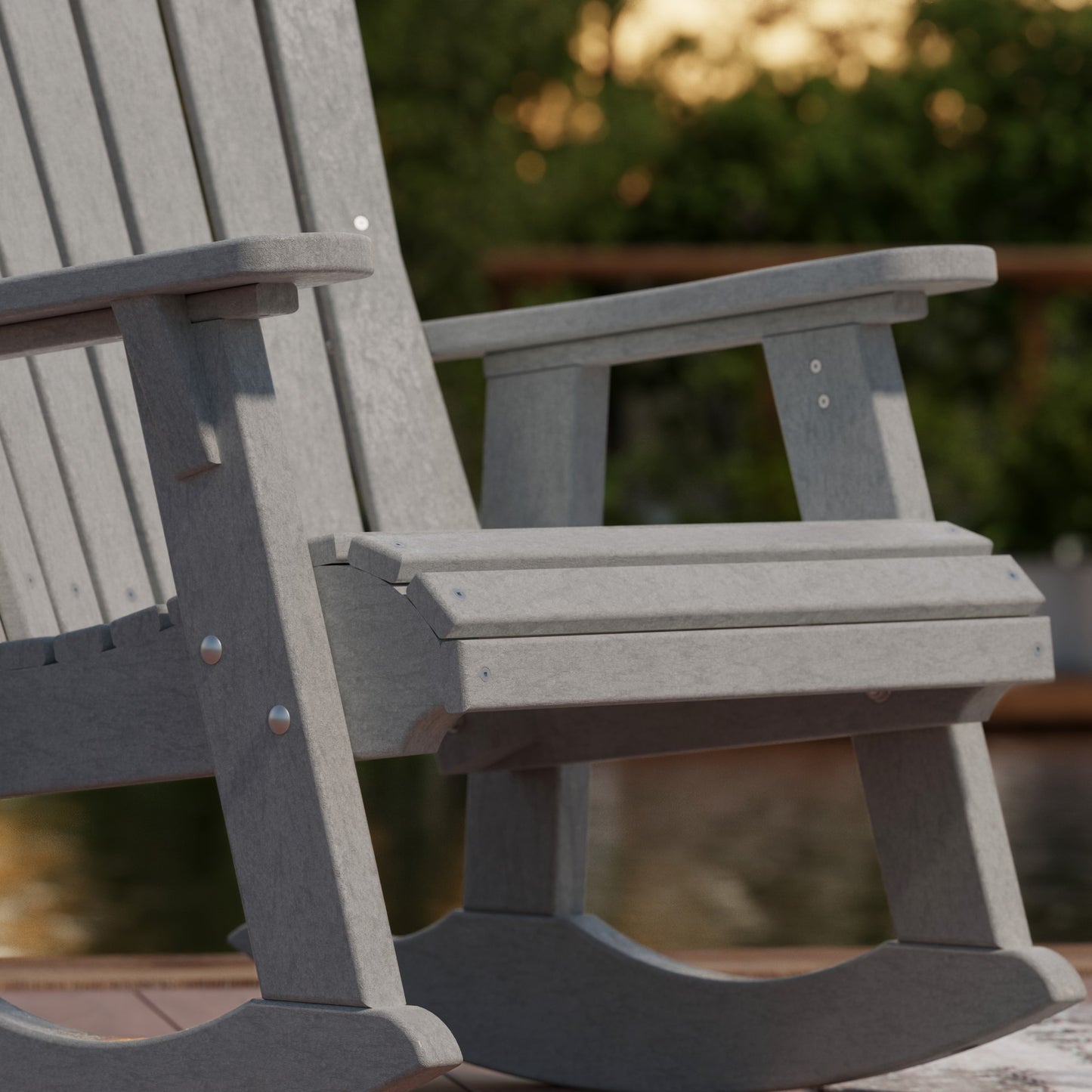 Wildridge Heritage Adirondack Rocking Chair (QUICK SHIP) - SHIPS WITHIN 3 TO 4 BUSINESS DAYS