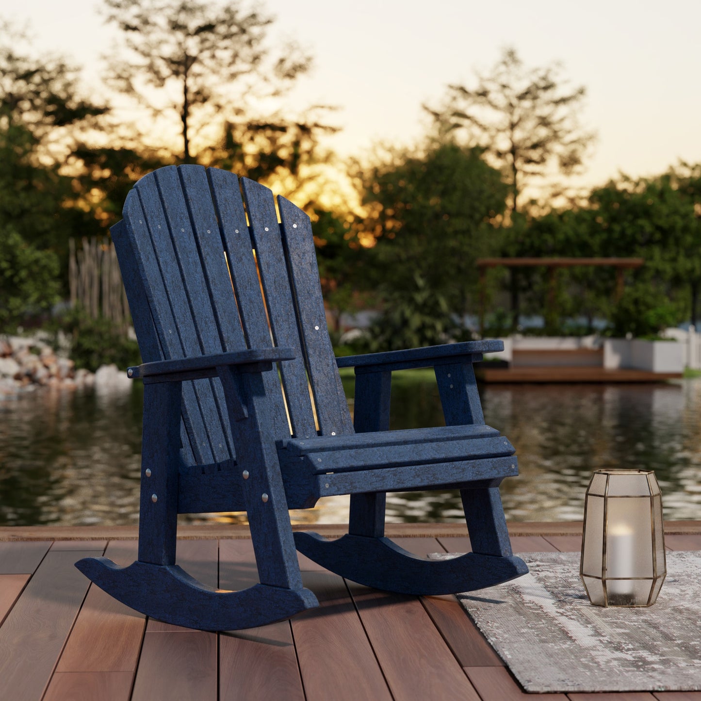 Wildridge Heritage Adirondack Rocking Chair (QUICK SHIP) - SHIPS WITHIN 3 TO 4 BUSINESS DAYS