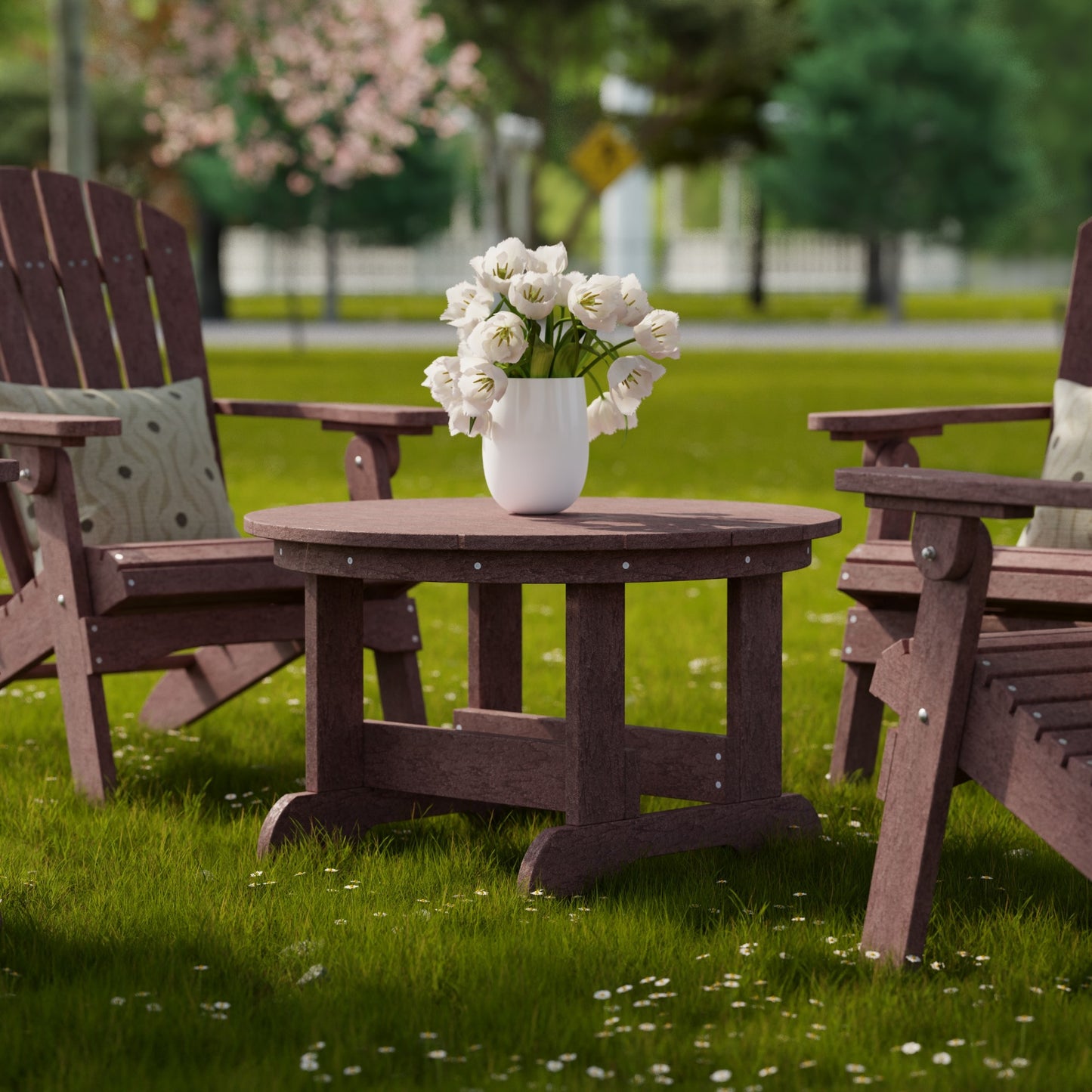 Wildridge Heritage 31.5" Round Conversation Table - LEAD TIME TO SHIP 10 BUSINESS DAYS OR LESS