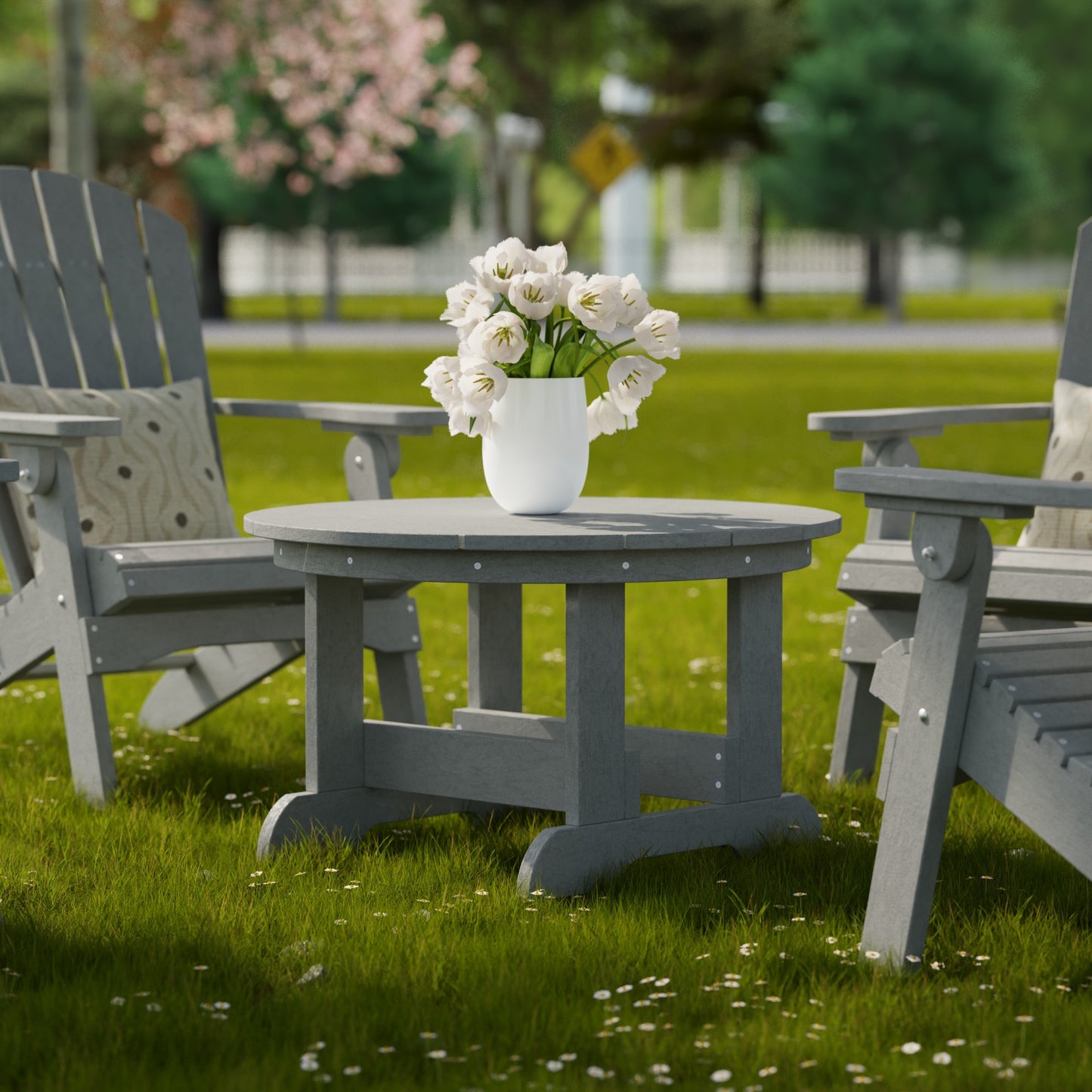 Wildridge Heritage 31.5" Round Conversation Table - LEAD TIME TO SHIP 10 BUSINESS DAYS OR LESS