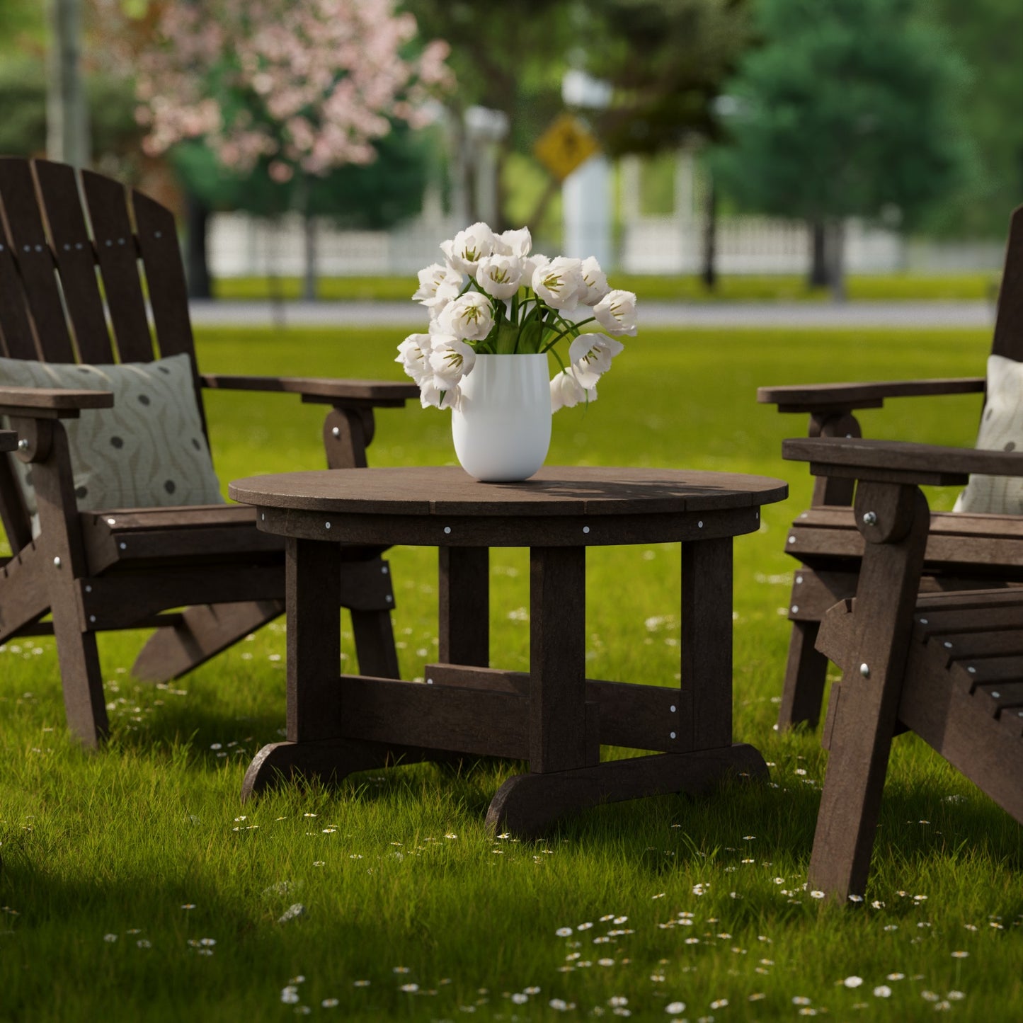 Wildridge Heritage 31.5" Round Conversation Table - LEAD TIME TO SHIP 10 BUSINESS DAYS OR LESS