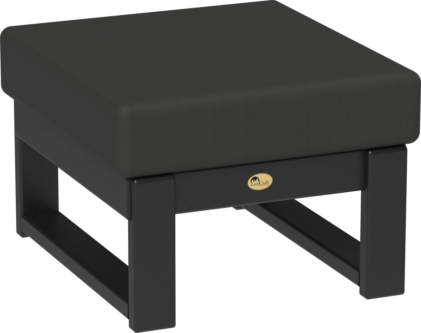 LuxCraft Recycled PlasticLanai Deep Seating Ottoman - LEAD TIME TO SHIP 3 TO 4 WEEKS