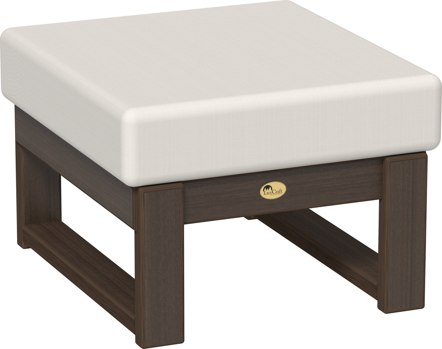 LuxCraft Recycled PlasticLanai Deep Seating Ottoman - LEAD TIME TO SHIP 3 TO 4 WEEKS