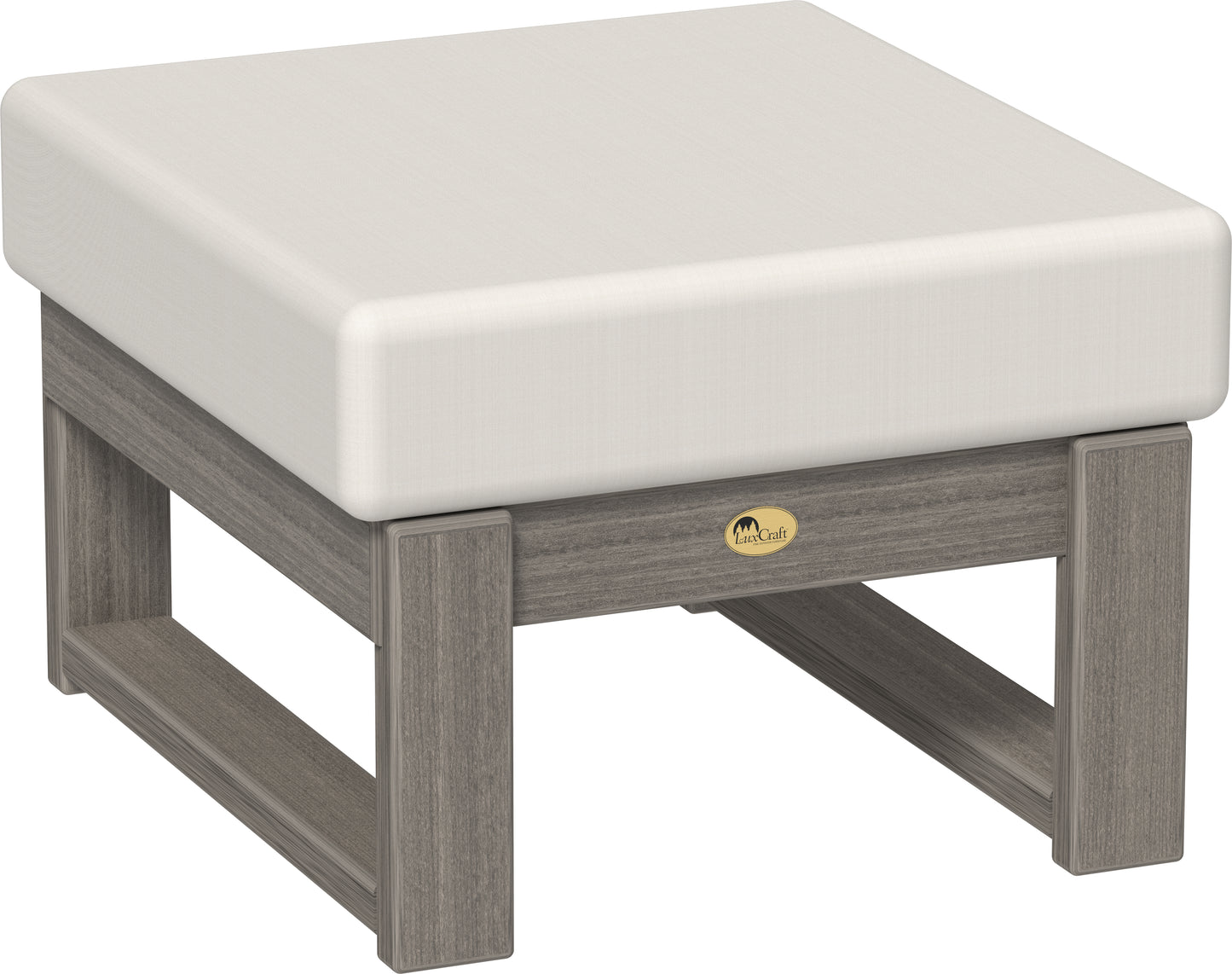 LuxCraft Recycled PlasticLanai Deep Seating Ottoman - LEAD TIME TO SHIP 3 TO 4 WEEKS