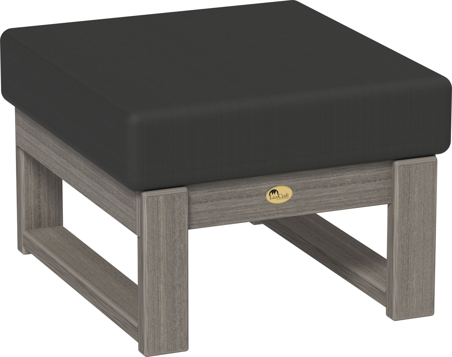 LuxCraft Recycled PlasticLanai Deep Seating Ottoman - LEAD TIME TO SHIP 3 TO 4 WEEKS