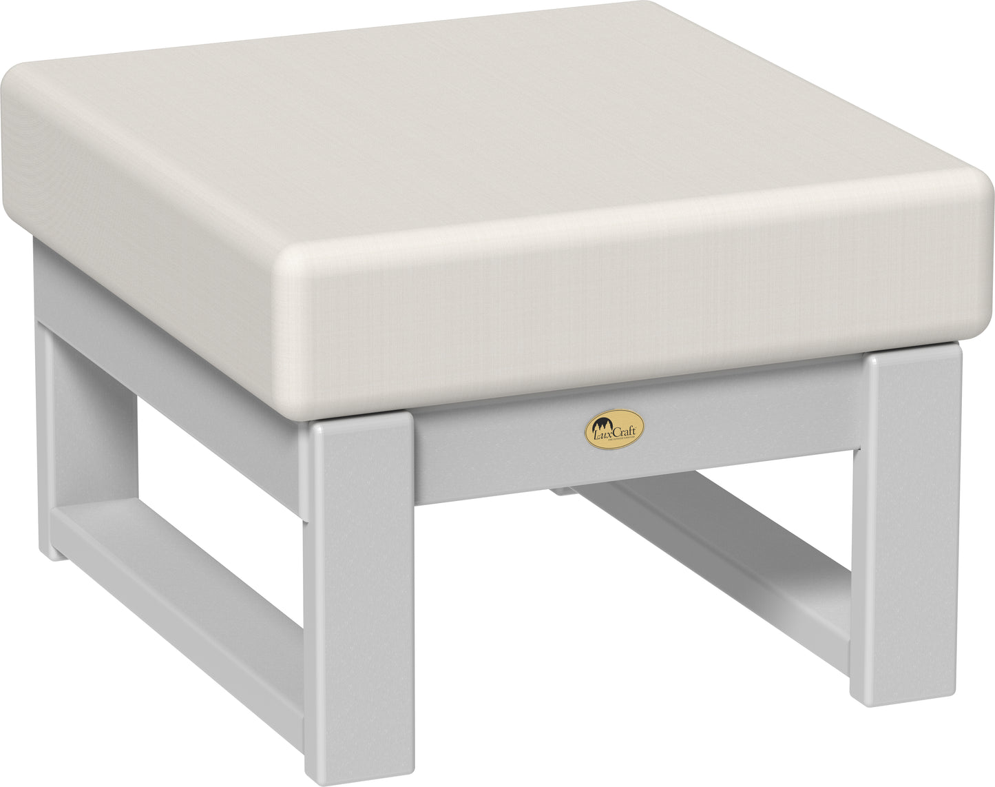 LuxCraft Recycled PlasticLanai Deep Seating Ottoman - LEAD TIME TO SHIP 3 TO 4 WEEKS