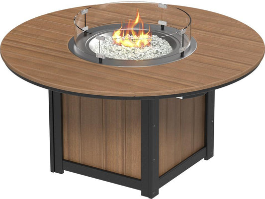 LuxCraft Recycled Plastic Lumin 60″ Round Fire Table (BAR HEIGHT) - LEAD TIME TO SHIP 3 TO 4 WEEKS