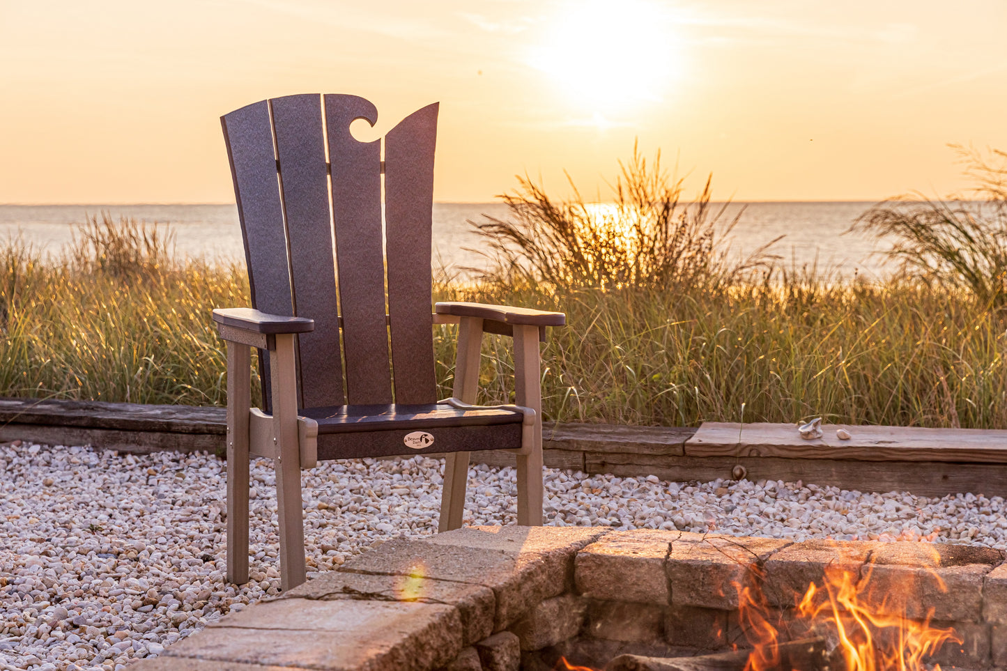 Beaver Dam Woodworks OceanWavz Dining Chair - LEAD TIME TO SHIP 3 WEEKS OR LESS