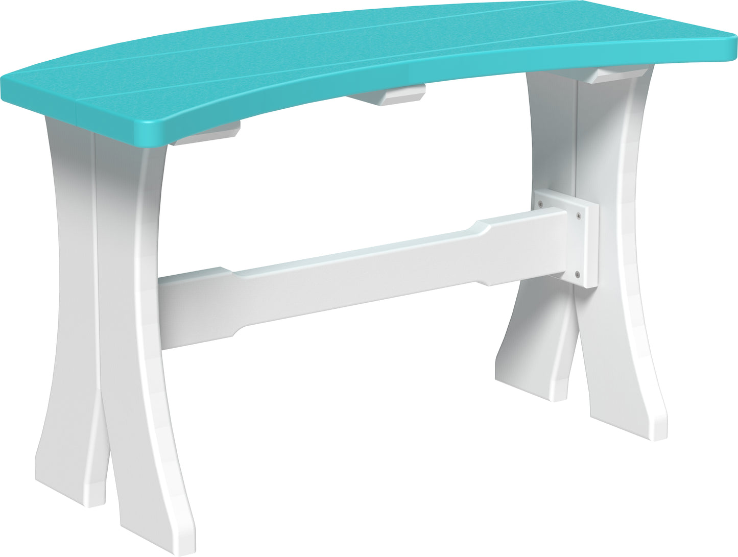 LuxCraft Recycled Plastic 28" Table Bench (DINING HEIGHT) - LEAD TIME TO SHIP 3 TO 4 WEEKS