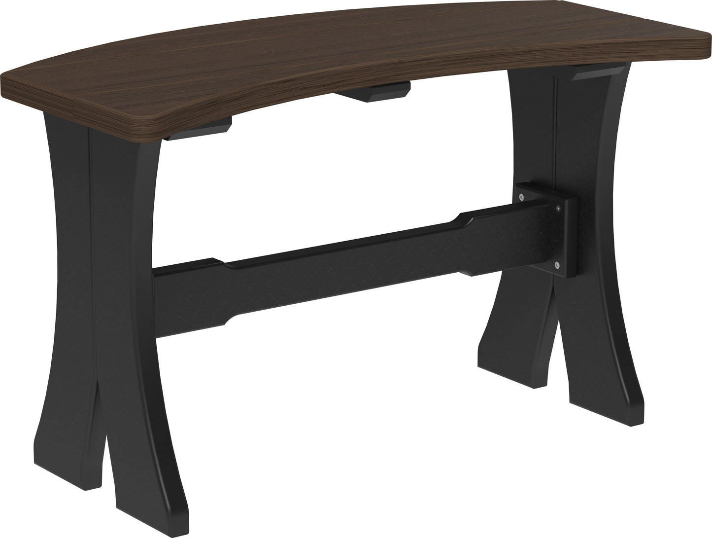 LuxCraft Recycled Plastic 28" Table Bench (DINING HEIGHT) - LEAD TIME TO SHIP 3 TO 4 WEEKS