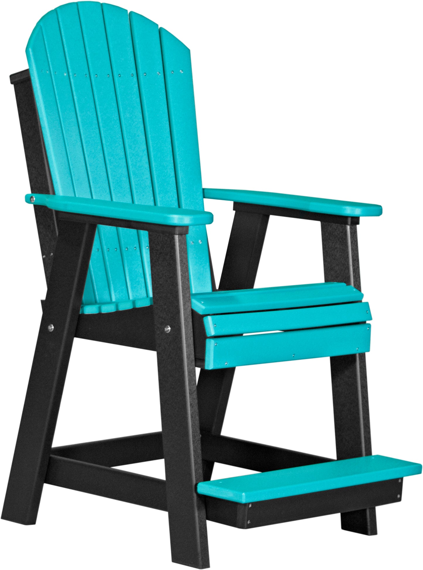 LuxCraft Counter Height Recycled Plastic Adirondack Balcony Chair (COUNTER HEIGHT) - LEAD TIME TO SHIP 4 BUSINESS DAYS