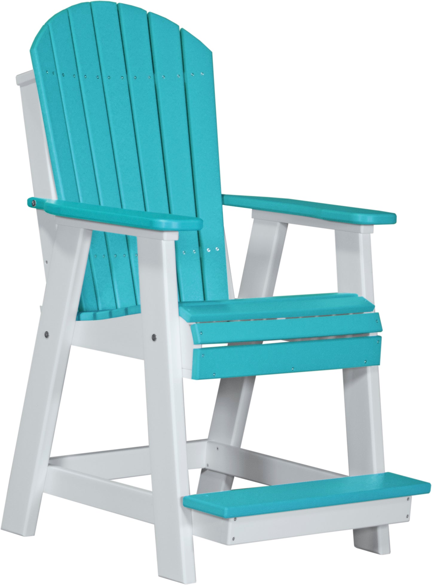 LuxCraft Counter Height Recycled Plastic Adirondack Balcony Chair (COUNTER HEIGHT) - LEAD TIME TO SHIP 4 BUSINESS DAYS