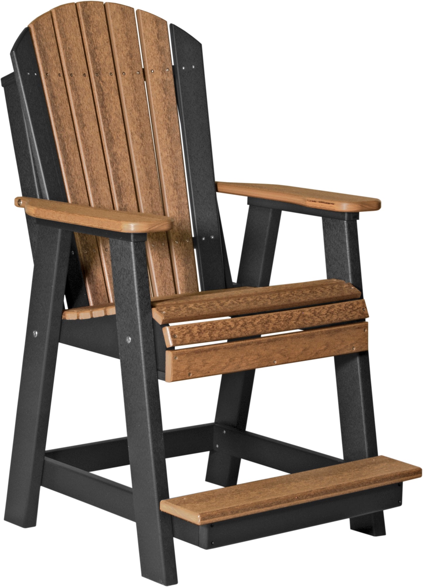 LuxCraft Counter Height Recycled Plastic Adirondack Balcony Chair (COUNTER HEIGHT) - LEAD TIME TO SHIP 4 BUSINESS DAYS