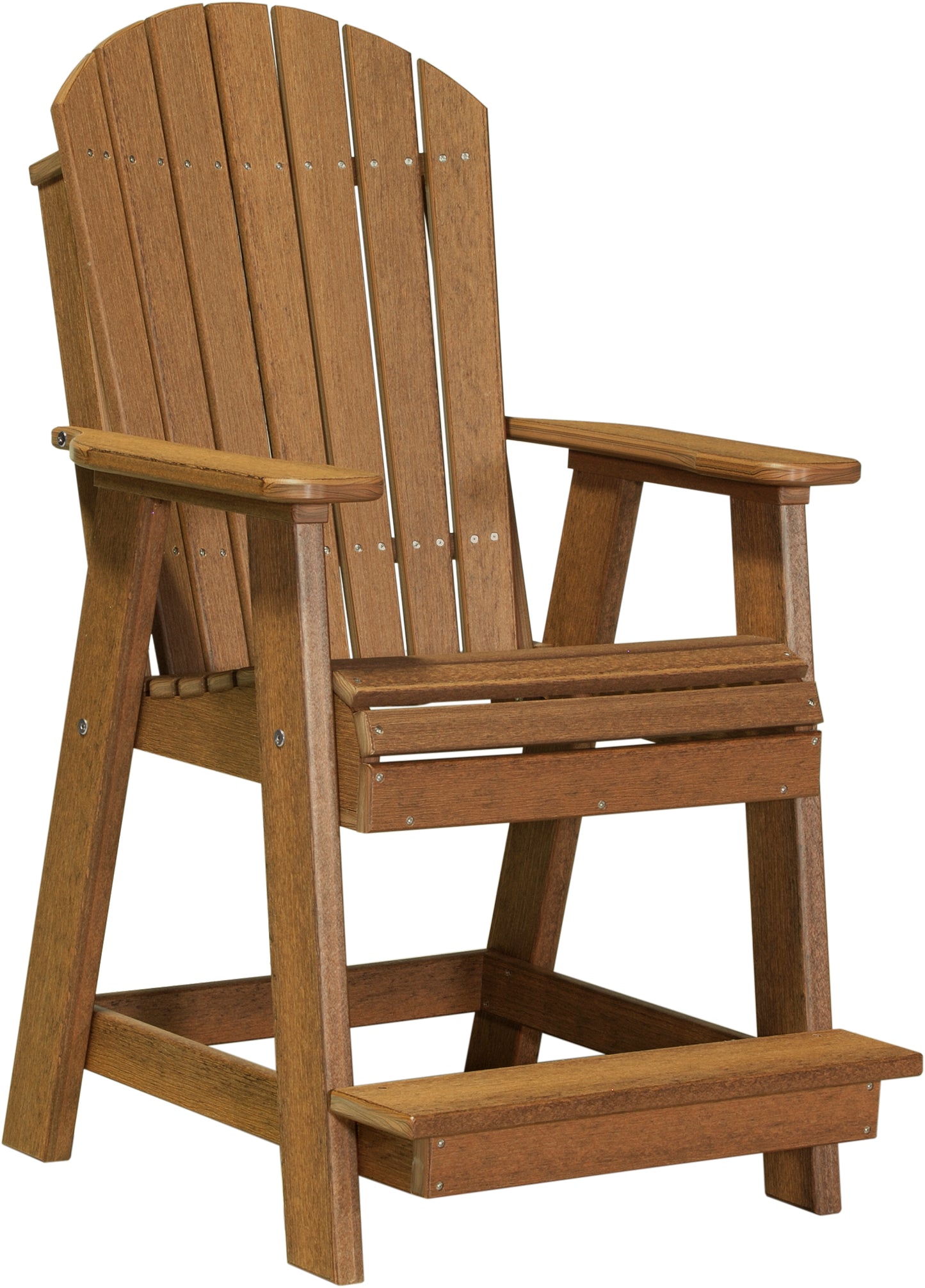 LuxCraft Counter Height Recycled Plastic Adirondack Balcony Chair (COUNTER HEIGHT) - LEAD TIME TO SHIP 4 BUSINESS DAYS