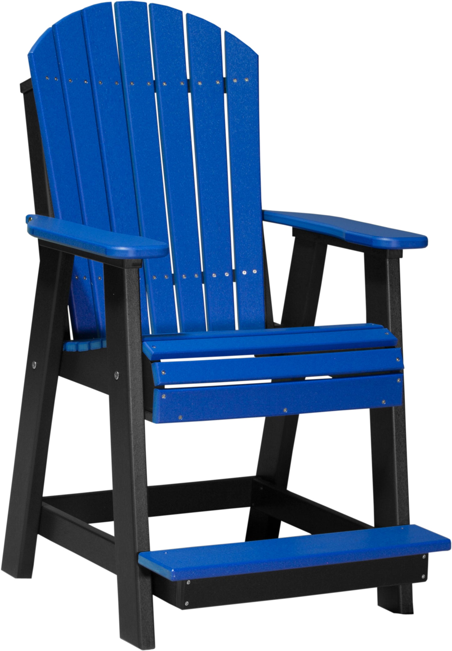 LuxCraft Counter Height Recycled Plastic Adirondack Balcony Chair (COUNTER HEIGHT) - LEAD TIME TO SHIP 4 BUSINESS DAYS