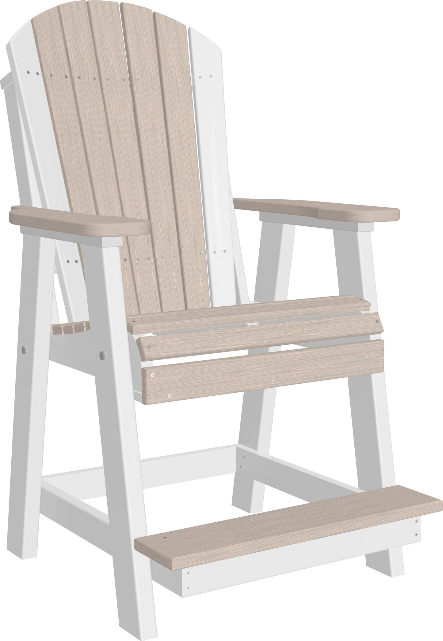 LuxCraft Counter Height Recycled Plastic Adirondack Balcony Chair (COUNTER HEIGHT) - LEAD TIME TO SHIP 4 BUSINESS DAYS